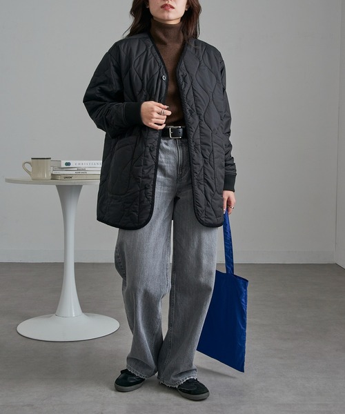 UNIVERSAL OVERALL(ユニバーサルオーバーオール)の「【UNIVERSAL OVERALL】U2533522 Quilt Jacket(その他アウター・メンズ・グリーン/ブラック/グレー・L/XL/M)」の4枚目の写真