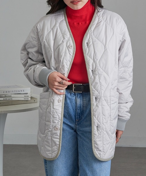 UNIVERSAL OVERALL(ユニバーサルオーバーオール)の「【UNIVERSAL OVERALL】U2533522 Quilt Jacket(その他アウター・メンズ・グリーン/ブラック/グレー・L/XL/M)」の7枚目の写真