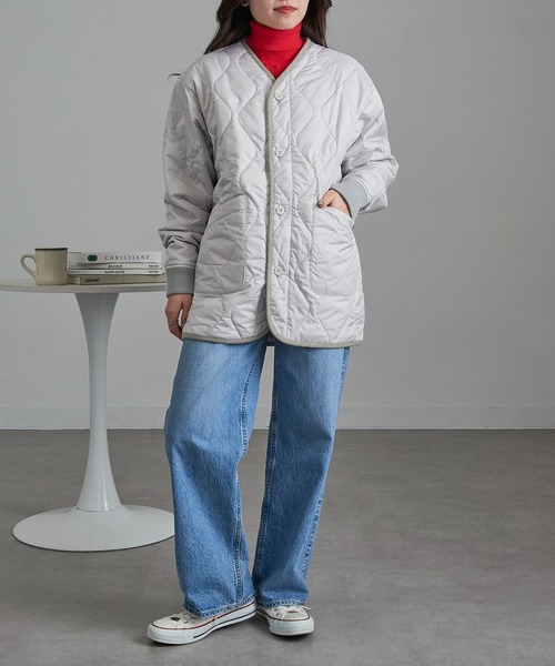 UNIVERSAL OVERALL(ユニバーサルオーバーオール)の「【UNIVERSAL OVERALL】U2533522 Quilt Jacket(その他アウター・メンズ・グリーン/ブラック/グレー・L/XL/M)」の10枚目の写真