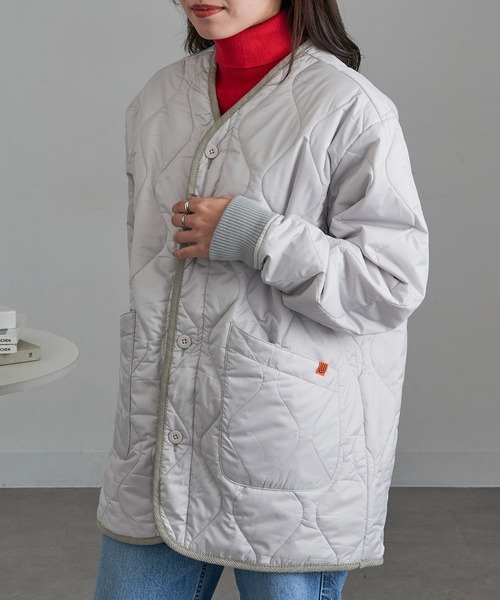 UNIVERSAL OVERALL(ユニバーサルオーバーオール)の「【UNIVERSAL OVERALL】U2533522 Quilt Jacket(その他アウター・メンズ・グリーン/ブラック/グレー・L/XL/M)」の6枚目の写真