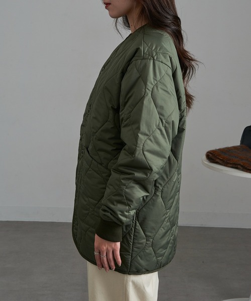 UNIVERSAL OVERALL(ユニバーサルオーバーオール)の「【UNIVERSAL OVERALL】U2533522 Quilt Jacket(その他アウター・メンズ・グリーン/ブラック/グレー・L/XL/M)」の14枚目の写真