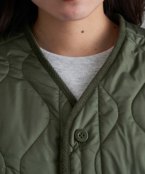 UNIVERSAL OVERALL(ユニバーサルオーバーオール)の「【UNIVERSAL OVERALL】U2533522 Quilt Jacket(その他アウター・メンズ・グリーン/ブラック/グレー・L/XL/M)」の16枚目の写真