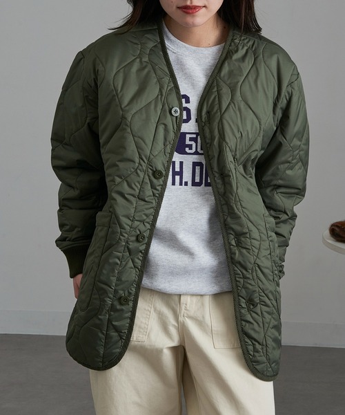 UNIVERSAL OVERALL(ユニバーサルオーバーオール)の「【UNIVERSAL OVERALL】U2533522 Quilt Jacket(その他アウター・メンズ・グリーン/ブラック/グレー・L/XL/M)」の13枚目の写真