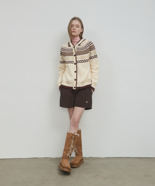 ANOETIC(アノエティック)の「BANDING CORDUROY SHORTS_BROWN(その他パンツ・レディース・ブラウン・FREE)」の1枚目の写真
