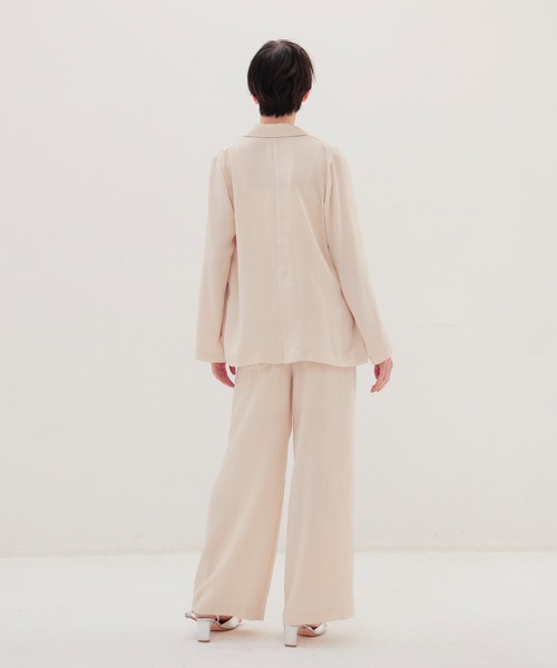 DRESSLAVE（ドレスレイブ）の「velvet satin relaxy pants(ベルベットサテンリラックスパンツ)（その他パンツ・レディース・ブラック/ホワイト・38）」の12枚目の写真