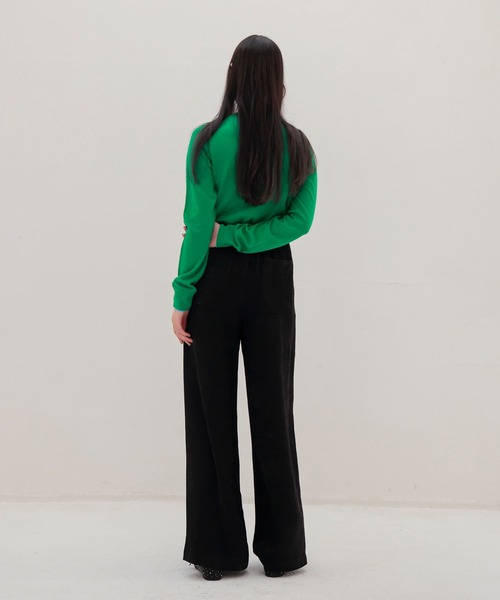 DRESSLAVE（ドレスレイブ）の「velvet satin relaxy pants(ベルベットサテンリラックスパンツ)（その他パンツ・レディース・ブラック/ホワイト・38）」の17枚目の写真