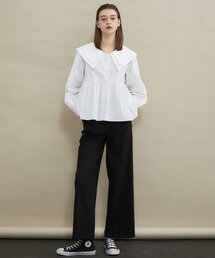 manavis7（マナビスセブン）の「Sailor double collar blouse [white]（シャツ/ブラウス）」