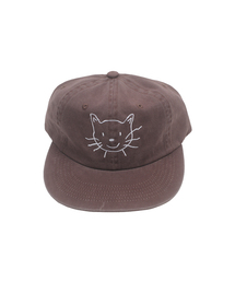 ARIGHTANGLE（アライトアングル）の「CAT FACE WASHED CAP (BROWN)（キャップ）」