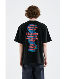 CORNOQ（コルノック）の「ウェーブ半袖Tシャツ（ブラック）（Tシャツ/カットソー）」