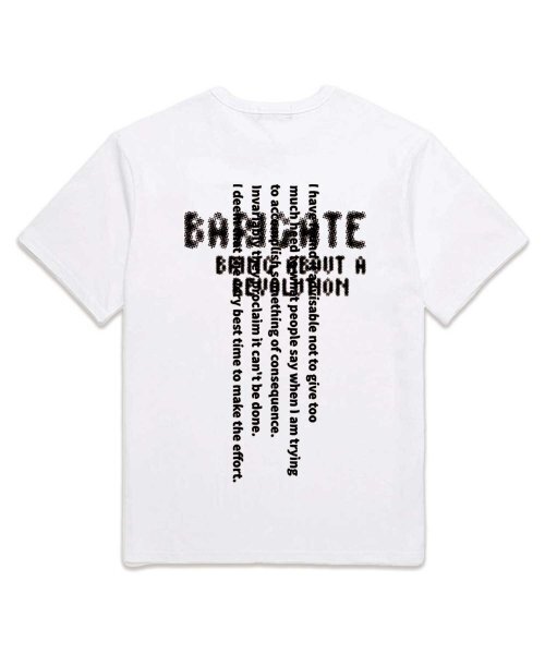 BARIGATE(バリゲート)の「スポッテッドロゴ 半袖Tシャツ (BS006) ホワイト(Tシャツ/カットソー・レディース・その他・SMALL/MEDIUM/LARGE/X-LARGE/XX-LARGE)」の3枚目の写真