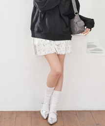 裏地パンツ付ティアードスカート