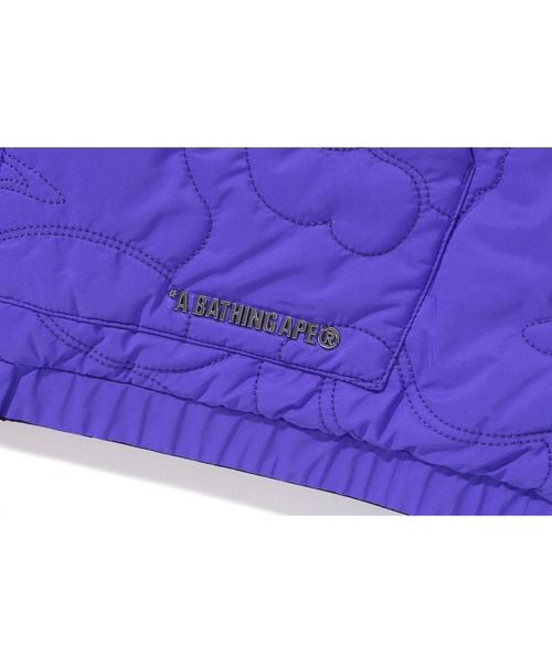 A BATHING APE(アベイシングエイプ)の「LUX SPORT PATTERN & LINE CAMO QUILTED REVERSIBLE JACKET(ミリタリージャケット・メンズ・ブラック・X-LARGE/LARGE/SMALL/MEDIUM/XX-LARGE)」の8枚目の写真