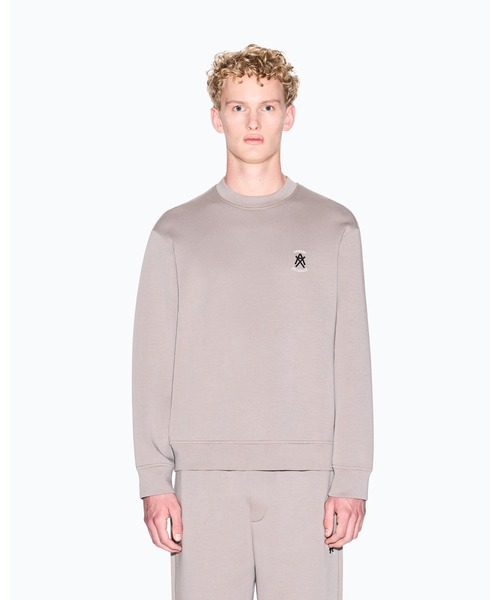 ARMANI EXCHANGE(アルマーニエクスチェンジ)の「【A|X アルマーニ エクスチェンジ】AXロゴ スウェットプルオーバー(EC限定カラー含)(スウェット・メンズ・グレイッシュベージュ/ブラック・LARGE/MEDIUM/SMALL/X-LARGE/X-SMALL/XX-LARGE)」の1枚目の写真