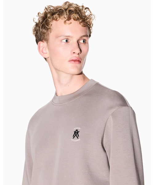 ARMANI EXCHANGE(アルマーニエクスチェンジ)の「【A|X アルマーニ エクスチェンジ】AXロゴ スウェットプルオーバー(EC限定カラー含)(スウェット・メンズ・グレイッシュベージュ/ブラック・LARGE/MEDIUM/SMALL/X-LARGE/X-SMALL/XX-LARGE)」の4枚目の写真