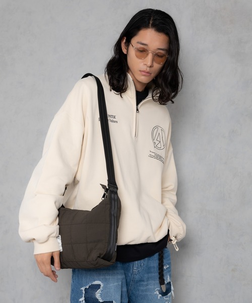 ADAM PATEK（アダムパテック）の「【ADAMPATEK/アダムパテック】square quilt middle shoulder bag / スクエアキルトミディアムショルダーバッグ（ショルダーバッグ・メンズ・カーキ/ブラック/グレー・FREE）」の11枚目の写真