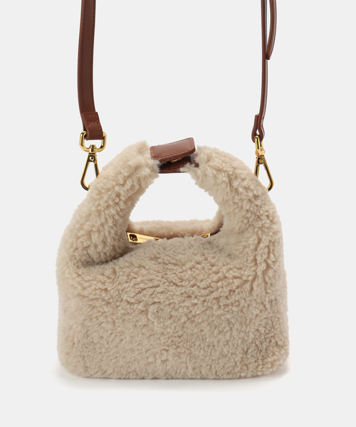 JOURNAL STANDARD relume（ジャーナルスタンダード　レリューム）の「【SINBONO/シンボノ】 Vienna Top Handle Crossbody Bag（ショルダーバッグ・レディース・アイボリー/チャコールグレー・FREE）」の6枚目の写真