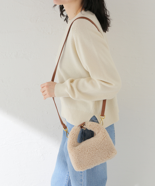 JOURNAL STANDARD relume（ジャーナルスタンダード　レリューム）の「【SINBONO/シンボノ】 Vienna Top Handle Crossbody Bag（ショルダーバッグ・レディース・アイボリー/チャコールグレー・FREE）」の18枚目の写真