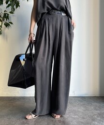 【セットアップ対応】キュプラレーヨンタックパンツ