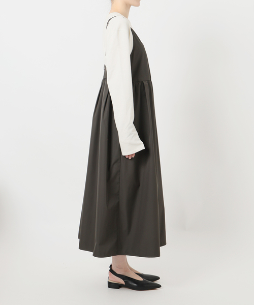 SLOBE IENA(スローブイエナ)の「マットタフタキャミワンピース(ワンピース・レディース・カーキ/ネイビー・FREE)」の20枚目の写真