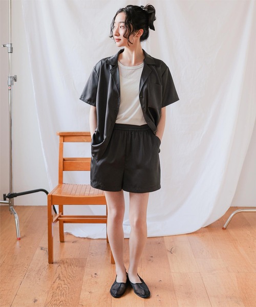 miette(ミエット)の「シアー半袖Tシャツセット(Tシャツ/カットソー・レディース・ブラウン/オフホワイト/ネイビー/ブラック・L/M/S)」の13枚目の写真