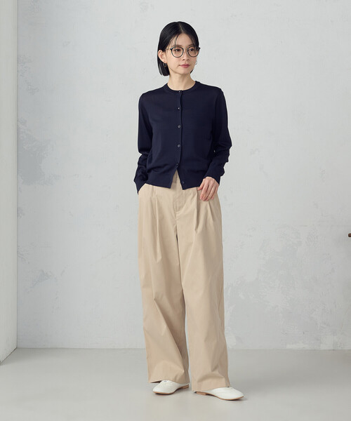 COMME CA ISM（コムサイズム）の「【UVカット・ウォッシャブル】ベーシック クルーネックカーディガン（カーディガン/ボレロ・レディース・ネイビー/ブラック/アイボリー/グリーン・LARGE/MEDIUM）」の19枚目の写真