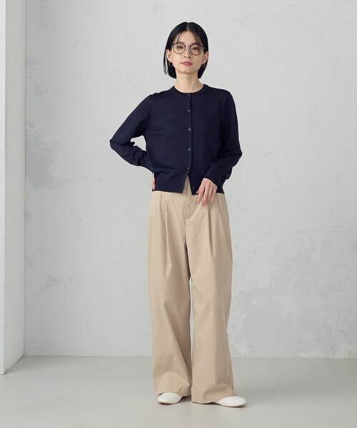 COMME CA ISM（コムサイズム）の「【UVカット・ウォッシャブル】ベーシック クルーネックカーディガン（カーディガン/ボレロ・レディース・ネイビー/ブラック/アイボリー/グリーン・LARGE/MEDIUM）」の20枚目の写真