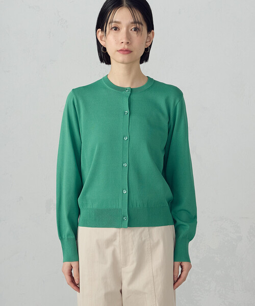 COMME CA ISM（コムサイズム）の「【UVカット・ウォッシャブル】ベーシック クルーネックカーディガン（カーディガン/ボレロ・レディース・ネイビー/ブラック/アイボリー/グリーン・LARGE/MEDIUM）」の22枚目の写真