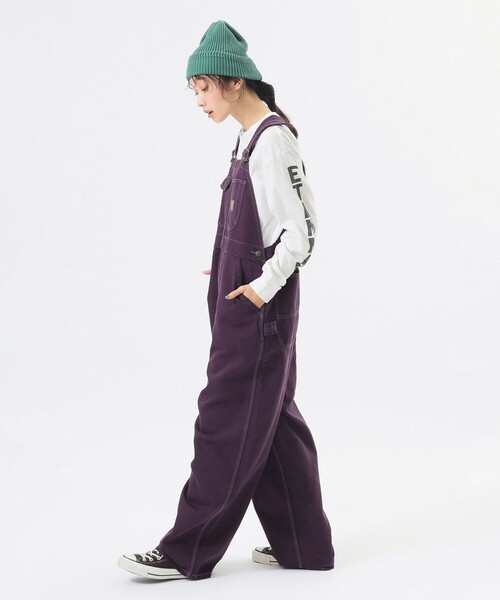 BEAMS BOY(ビームスボーイ)の「【別注】BIGMAC / オーバーダイ オーバーオール 26SS(サロペット/オーバーオール・レディース・パープル・MEDIUM/SMALL)」の2枚目の写真