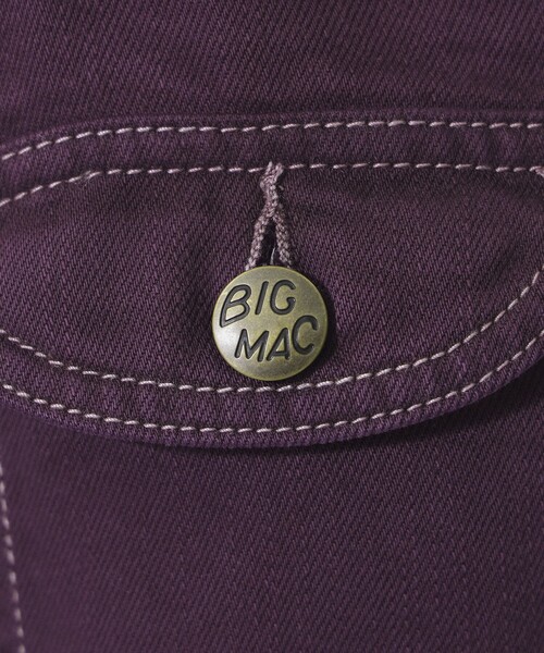 BEAMS BOY(ビームスボーイ)の「【別注】BIGMAC / オーバーダイ オーバーオール 26SS(サロペット/オーバーオール・レディース・パープル・MEDIUM/SMALL)」の12枚目の写真