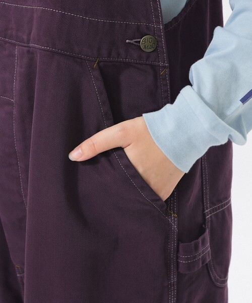 BEAMS BOY(ビームスボーイ)の「【別注】BIGMAC / オーバーダイ オーバーオール 26SS(サロペット/オーバーオール・レディース・パープル・MEDIUM/SMALL)」の13枚目の写真