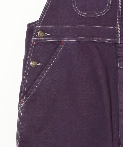 BEAMS BOY(ビームスボーイ)の「【別注】BIGMAC / オーバーダイ オーバーオール 26SS(サロペット/オーバーオール・レディース・パープル・MEDIUM/SMALL)」の5枚目の写真