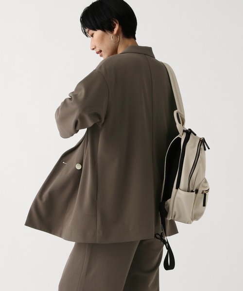 Elura（エルーラ）の「サマ見えリラクシージャケット/645457（テーラードジャケット・レディース・ブラック/ダークブラウン/オフホワイト・FREE）」の21枚目の写真