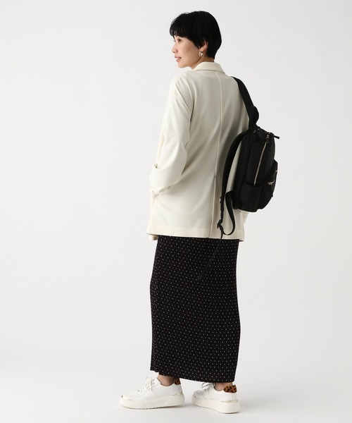 Elura（エルーラ）の「サマ見えリラクシージャケット/645457（テーラードジャケット・レディース・ブラック/ダークブラウン/オフホワイト・FREE）」の13枚目の写真