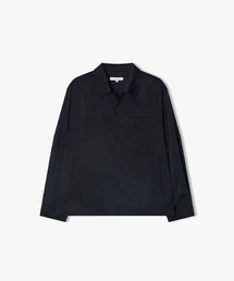 LIBERCLASSY（リバークラッシー）の「[24FW] LKF32410 ブラックオープンカラー ストリングシャツ（シャツ/ブラウス）」