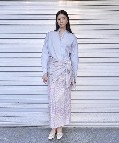 NUUANU(ヌアヌ)の「Pumila Long Skirt_Lavender(スカート・レディース・その他・3/2/1)」の1枚目の写真