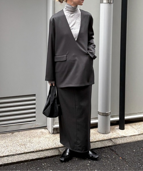 feepur（フェピュール）の「【6サイズ展開】スクエアトゥギャザーローファー（ローファー・レディース・ブラック・22.5/23.5/24.5/25/25.5/26）」の7枚目の写真