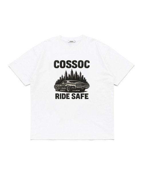 COSO(コソ)の「ライドセイフオーバーTシャツ (ホワイト)(Tシャツ/カットソー・レディース・ホワイト・L/S/M)」の1枚目の写真