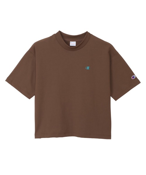 Champion(チャンピオン)の「【Champion/チャンピオン】レディース ショートスリーブTシャツ(Tシャツ/カットソー・レディース・ダークブラウン/モスグリーン/オフホワイト/ブルー系その他3・MEDIUM/LARGE)」の1枚目の写真