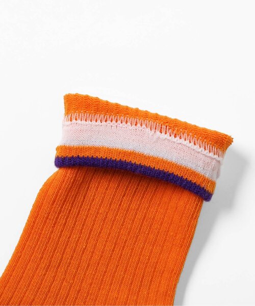 Ampersand（アンパサンド）の「無地ソックスB（ソックス/靴下・キッズ・オレンジ/レモンイエロー/ブルー・15 /21/18）」の5枚目の写真