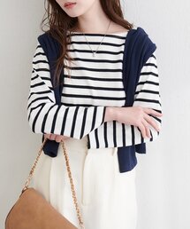 natural couture | 便利なベーシックボーダーT(Tシャツ/カットソー)