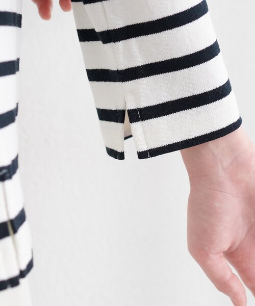 natural couture（ナチュラルクチュール）の「便利なベーシックボーダーT（Tシャツ/カットソー・レディース・ベージュ/ブラック/サックスブルー/ピンク・FREE）」の21枚目の写真