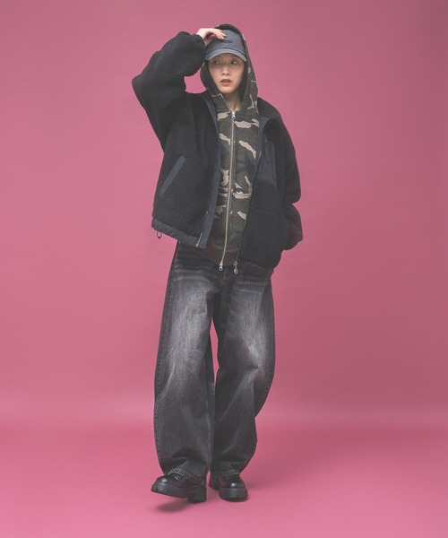 Kappa(カッパ)の「≪Kappa×and ST ウェルネスクラブ≫ボアジャケット (ユニセックス)(その他アウター・レディース・ブルー/ブラック/アイボリー・LARGE/MEDIUM/SMALL)」の20枚目の写真