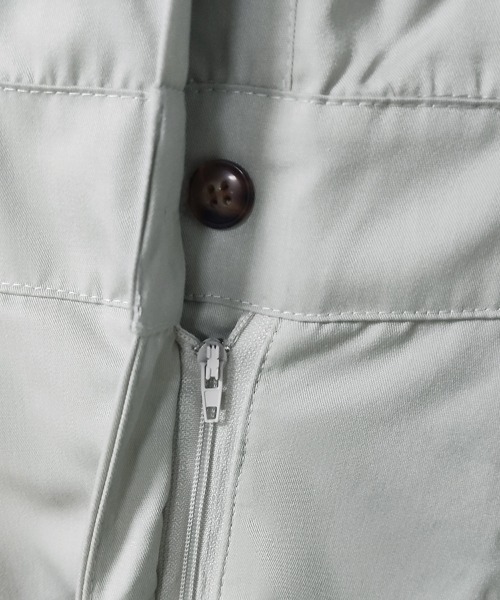 ONEP STAR（ワンピスター）の「シャツデザインミニワンピース（シャツワンピース・レディース・グレイッシュベージュ/ブラック/ライトグレー・FREE）」の20枚目の写真