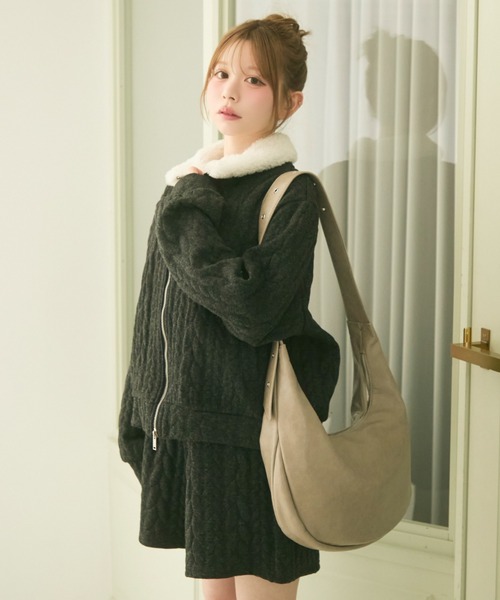 TITTY&CO.(ティティーアンドコー)の「ベルトショルダーホーボーバッグ(ショルダーバッグ・レディース・ピンク/ベージュ/アイボリー・FREE)」の19枚目の写真