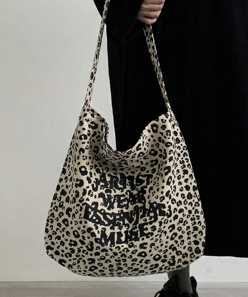 ARTISTWEAR（アーティストウェア）の「[ATW] エッセンシャルミューズレオパードエコバッグ（エコバッグ/サブバッグ・レディース・その他/アイボリー/ブラウン・FREE）」の10枚目の写真