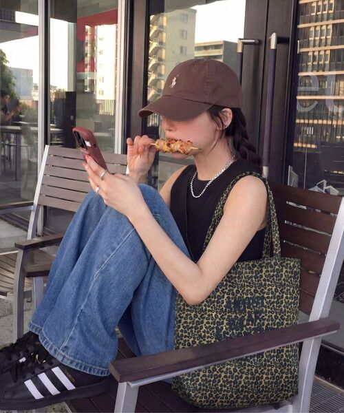 ARTISTWEAR（アーティストウェア）の「[ATW] エッセンシャルミューズレオパードエコバッグ（エコバッグ/サブバッグ・レディース・その他/アイボリー/ブラウン・FREE）」の6枚目の写真