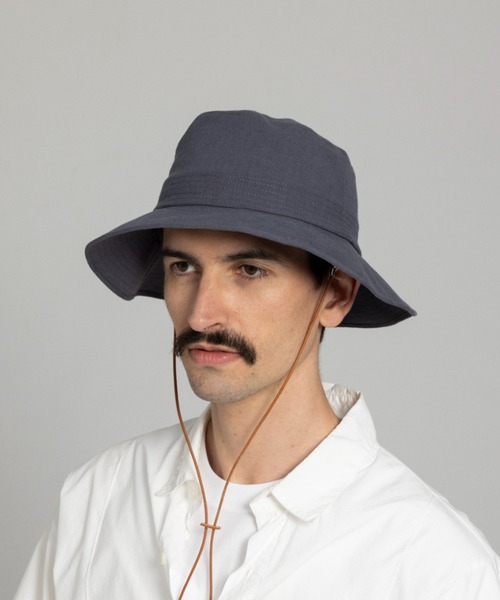Nine Tailor（ナインテイラー）の「Nine Tailor Cockspur Hat (N-1621)（ハット・メンズ・グレイッシュベージュ/グレー系その他/ブラック・FREE）」の2枚目の写真