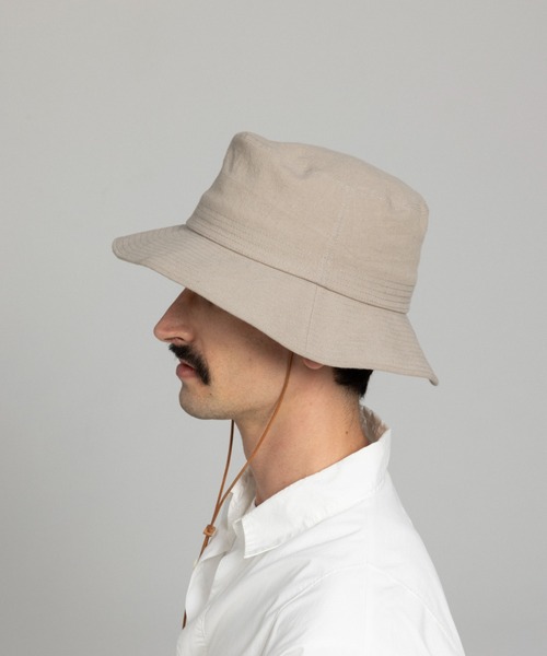 Nine Tailor（ナインテイラー）の「Nine Tailor Cockspur Hat (N-1621)（ハット・メンズ・グレイッシュベージュ/グレー系その他/ブラック・FREE）」の3枚目の写真