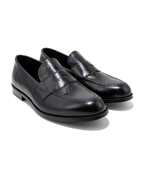 The Kenford Fineshoes（ケンフォードファインシューズ）の「≪追加≫KENFORD/ケンフォード EMBOSSED LOAFERS（ローファー・メンズ・ブラック・27cm/26.5cm/26cm/25.5cm/25cm）」の4枚目の写真