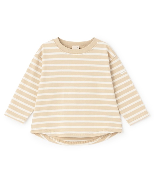 食品防汚】ボーダー長袖Tシャツ（Tシャツ/カットソー）｜petit main